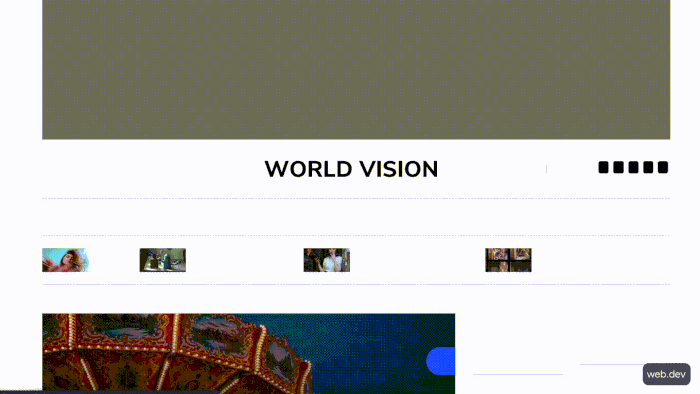 Graphic of a web page loading with space for an ad blocked off at the top
