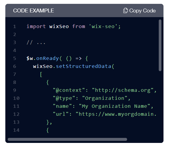 Wix Code Editor