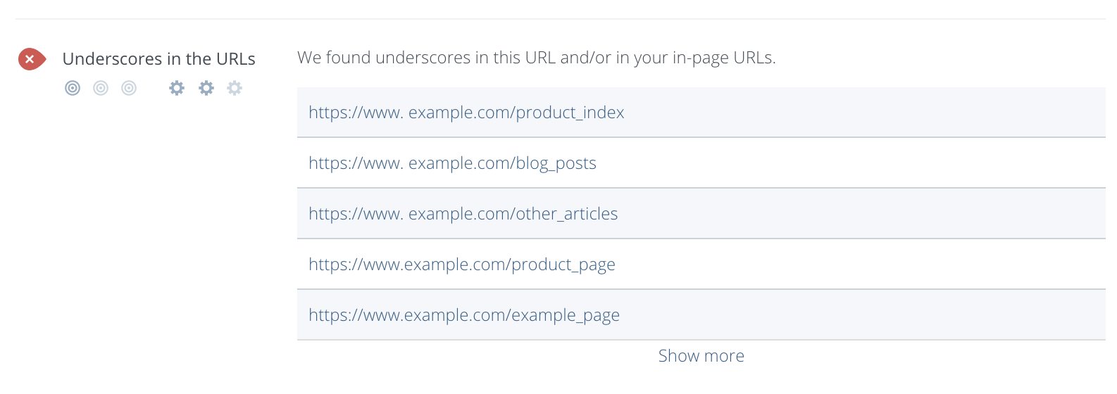 Underscores in URLs Checker