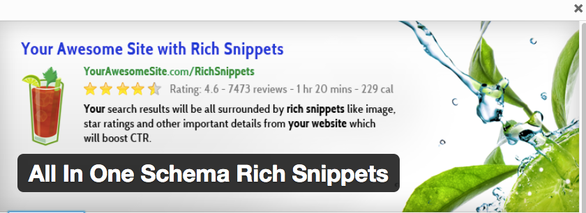 All in One Schema Rich Snippets plugin for Wordpress