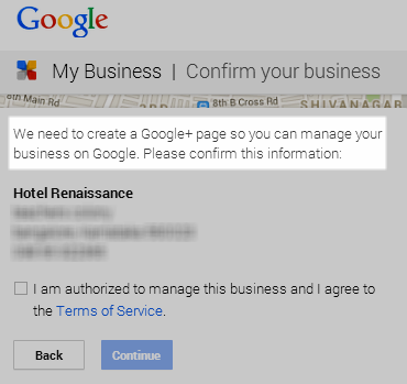 Google My Business Asks To Create Google Plus Page