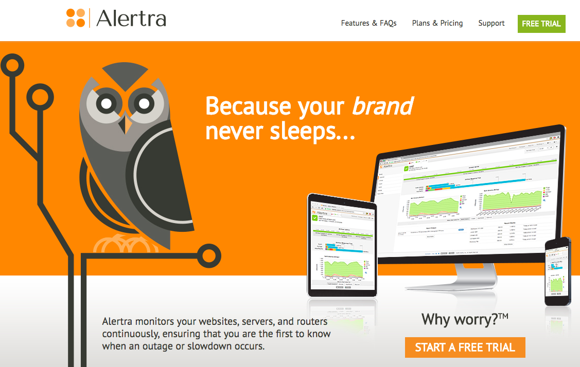 Alertra uptime monitoring tool