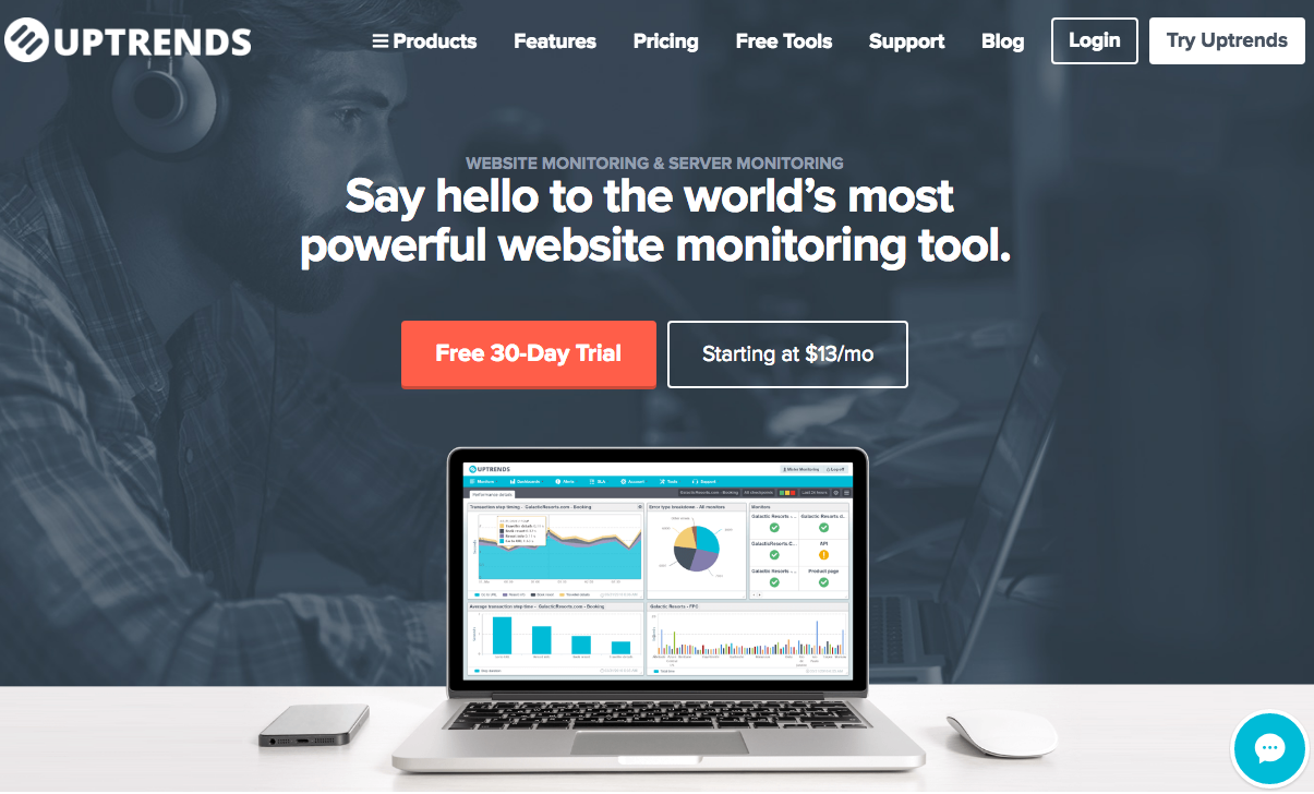 Uptrends uptime monitoring tool