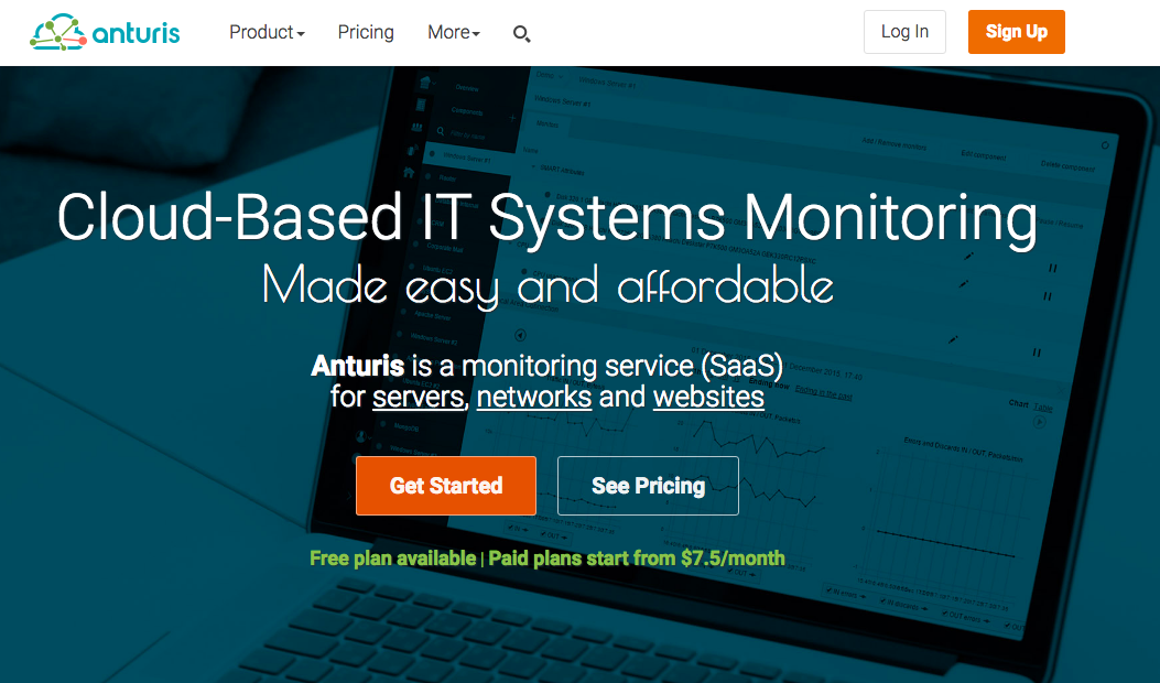 Anturis uptime monitoring tool