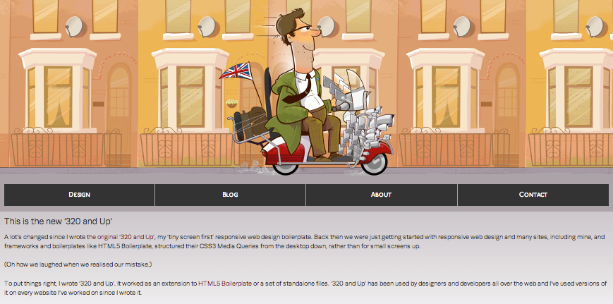 320 and Up for Responsive Website Design