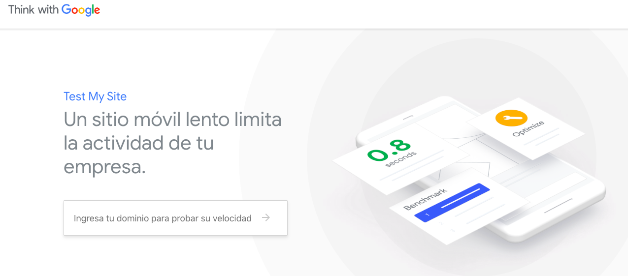 Test de velocidad movil de Google