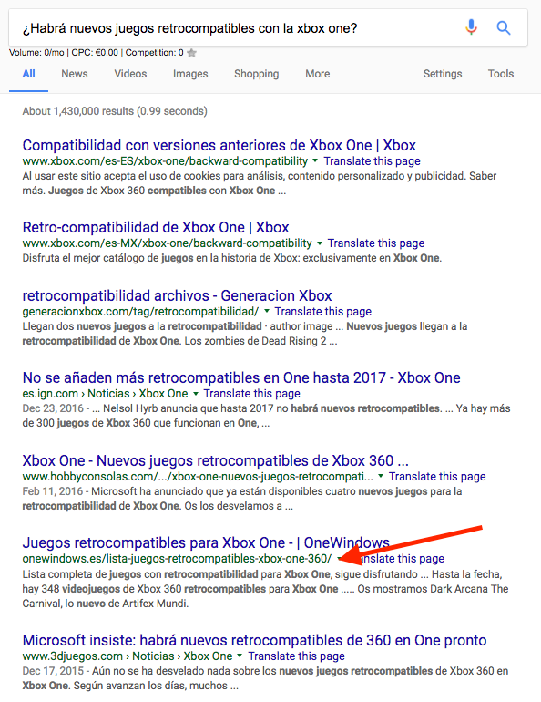 serp nuevos juegos retrocompatibles