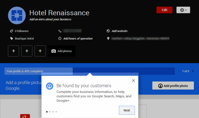 Recorrido virtual de Google Plus por Google My Business