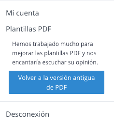 Botón de volver a la versión antigua de PDF en WooRank