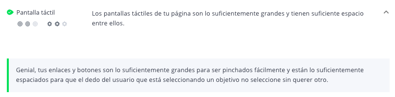 pantalla tactil de WooRank