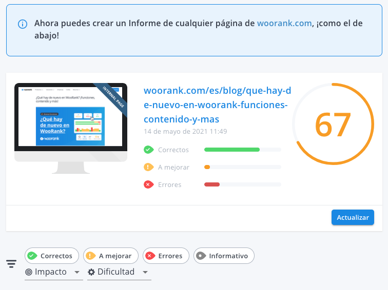 WooRank Extension Internal Page Reviews